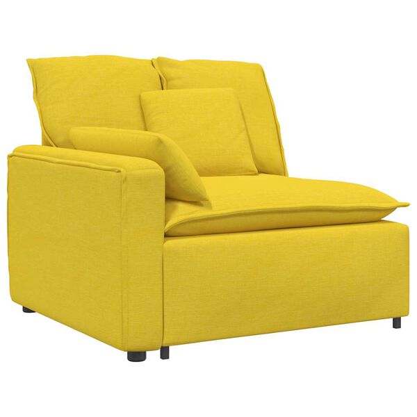 vidaXL Modulo Terminale Bracciolo Divano Modulare con Cuscini 100 cm