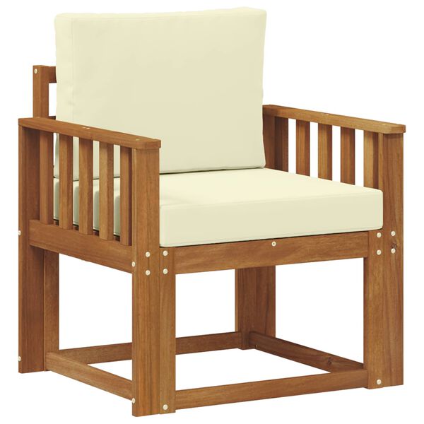 vidaXL Divano da esterno Legno di Acacia Massello e Poliestere