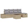 vidaXL Set di divani 5 pz polyrattan