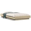 vidaXL Giroletto Luci LED Rovere Sonoma 90x190 cm in Legno Multistrato