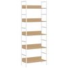 vidaXL Scaffale Libri 5 Ripiani Rovere 60x27,6x158,5 Legno Multistrato