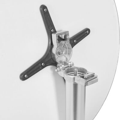 vidaXL Tavolo da Giardino Pieghevole 60x(70-110) cm in Alluminio