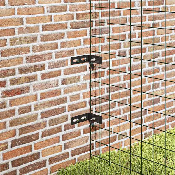 vidaXL Set di Connettori Angolari a Parete 10 pz Antracite