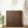 vidaXL Credenza con Cassetti Rovere Marrone 100,5x35x98,5cm Truciolato