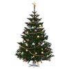 vidaXL Supporto per Albero di Natale Bianco 50 x 50 x 15,5 cm Acciaio