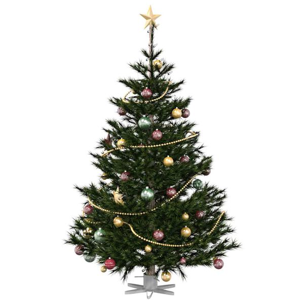 vidaXL Supporto per Albero di Natale Bianco 50 x 50 x 15,5 cm Acciaio