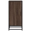 vidaXL Credenza Rovere Marrone 35,5x35x76 cm in Truciolato e Metallo