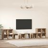 vidaXL Set di mobili TV 8 pcs Rovere artigianale Legno multistrato