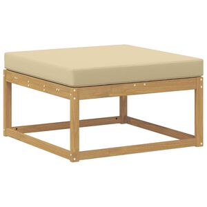 vidaXL Poggiapiedi da Esterno Poliestere Bianco