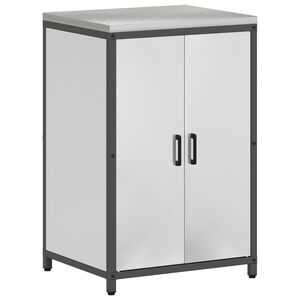 vidaXL Armadietto per Stoccaggio in Cucina HATTEM Argento Acciaio