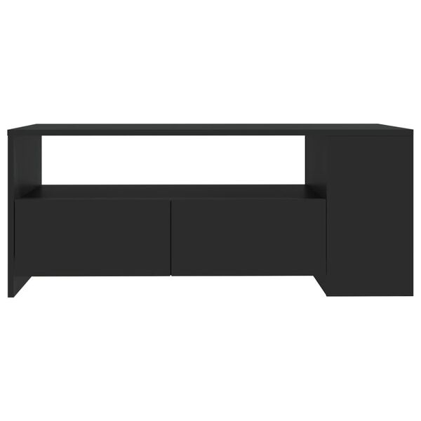 vidaXL Tavolino da Salotto Nero 102x55x42 cm in Legno Compensato