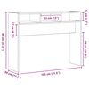 vidaXL Tavolo consolle Rovere nero 105 x 30 x 80 cm Legno multistrato