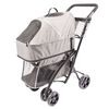Duvoplus Passeggino per Animali Domestici Deluxe 79x46x99 cm Grigio