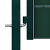 vidaXL Cancello per Recinzione in PVC e Acciaio 100x164 cm Verde