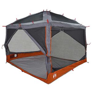 vidaXL Tenda interna con tetto Grigio e arancione 300 x 300 x 250 cm