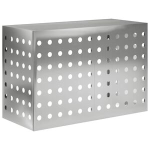 vidaXL Copertura per condizionatore d'aria Argento 90 x 40 x 60 cm