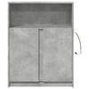 vidaXL Credenza con LED Grigio Cemento 77x34x100 cm Legno Multistrato