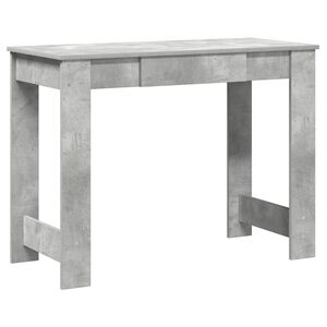 vidaXL Scrivania Grigio Cemento 100x45x75 cm in Legno Multistrato