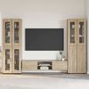 vidaXL Set mobile TV con cassetto Rovere Sonoma Legno multistrato