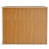 vidaXL Capanno Giardino a Parete Marrone 118x194x178cm Acciaio Zincato