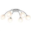 vidaXL Lampadario da Soffitto con 6 Lampadine LED G9 240 W