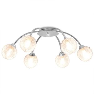 vidaXL Lampadario da Soffitto con 6 Lampadine LED G9 240 W