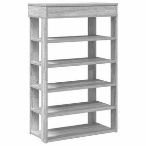 vidaXL Scarpiera Grigio Sonoma 60x30x98 cm in Legno Multistrato