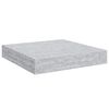 vidaXL Scaffali a Parete 2 pz Grigio Cemento 23x23,5x3,8 cm in MDF