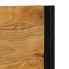 vidaXL Testiera 140 cm in Legno Massello di Acacia e Ferro