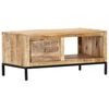 vidaXL Tavolino da Salotto 88x50x42 cm in Legno Massello di Mango