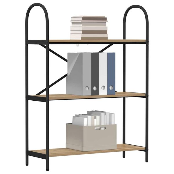 vidaXL Libreria Rovere artigianale 80 x 30 x 109 cm Legno multistrato