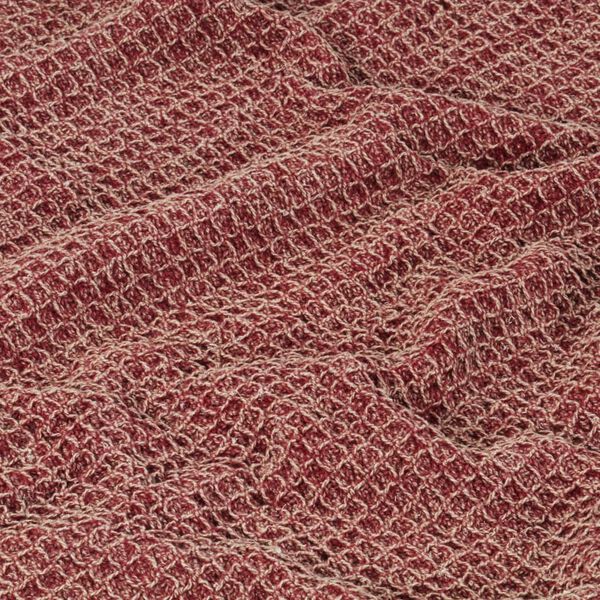 vidaXL Copriletto in Cotone 220x250 cm Rosso Borgogna