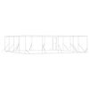 vidaXL Cuccia per Cani da Esterno Argento 8x8x2 m in Acciaio Zincato