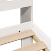 vidaXL Letto Libreria senza Materasso Bianco 135x190 cm Legno di Pino