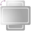 vidaXL Specchio da Bagno con Luci LED 50x80 cm
