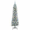 vidaXL Albero di Natale artificiale con 300 LED Bianco 210 cm
