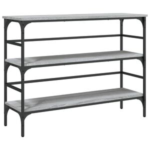 vidaXL Tavolo Consolle Grigio Sonoma 100x32x75 cm in Legno Multistrato