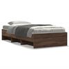 vidaXL Giroletto senza Materasso Rovere Marrone 90x190cm in Truciolato