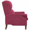 vidaXL poltrona Rosso vino 76 x 94 x 102 cm Velluto