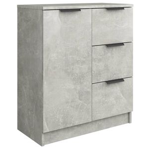 vidaXL Credenza Grigio Cemento 60x30x70 cm in Legno Multistrato