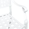 vidaXL Set di Tavolo da Giardino 3 pcs Bianco Alluminio pressofuso