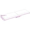 vidaXL Piano Tavolo Marrone 180x50x(2-6) cm Massello Rovere Trattato