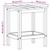 vidaXL Tavolo Laterale Adirondack Grigio chiaro 38 x 38 x 46 cm HDPE