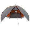 vidaXL Tenda Teepee per 9 Persone con tetto Grigio e arancione
