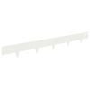 vidaXL Bordura per Prato 50 pz 100 x 12 cm Acciaio Bianco