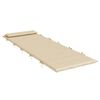 vidaXL Cuscino per Lettino Beige 180x60x4 cm in Tessuto Oxford
