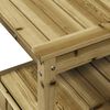 vidaXL Tavolo Invaso con Ripiani 82,5x45x81 cm Legno Impregnato Pino
