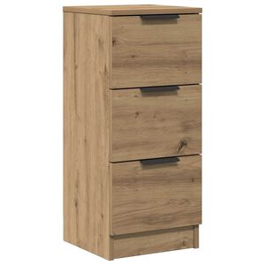 vidaXL Credenza Rovere Artigianale 30x30x70 cm in Legno Multistrato