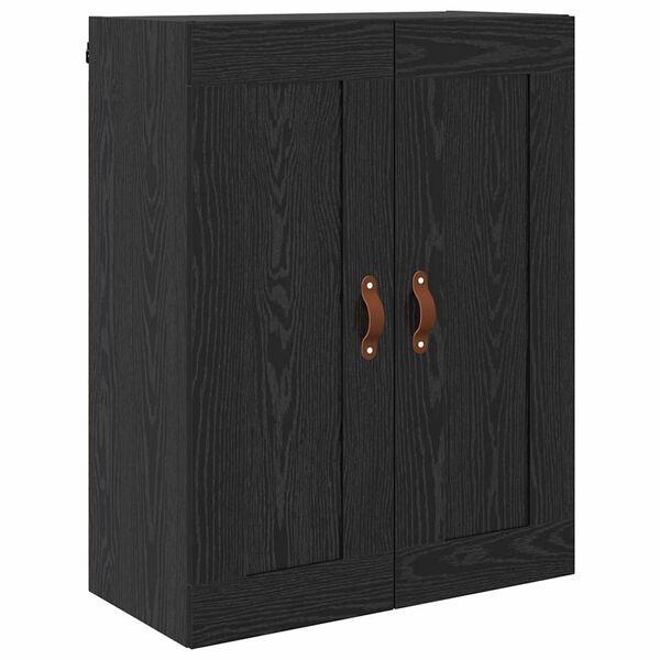 vidaXL Pensile Rovere Nero 69,5 x 34 x 90 cm Legno multistrato