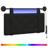 vidaXL Testiera sospesa Con luce LED Nero Similpelle
